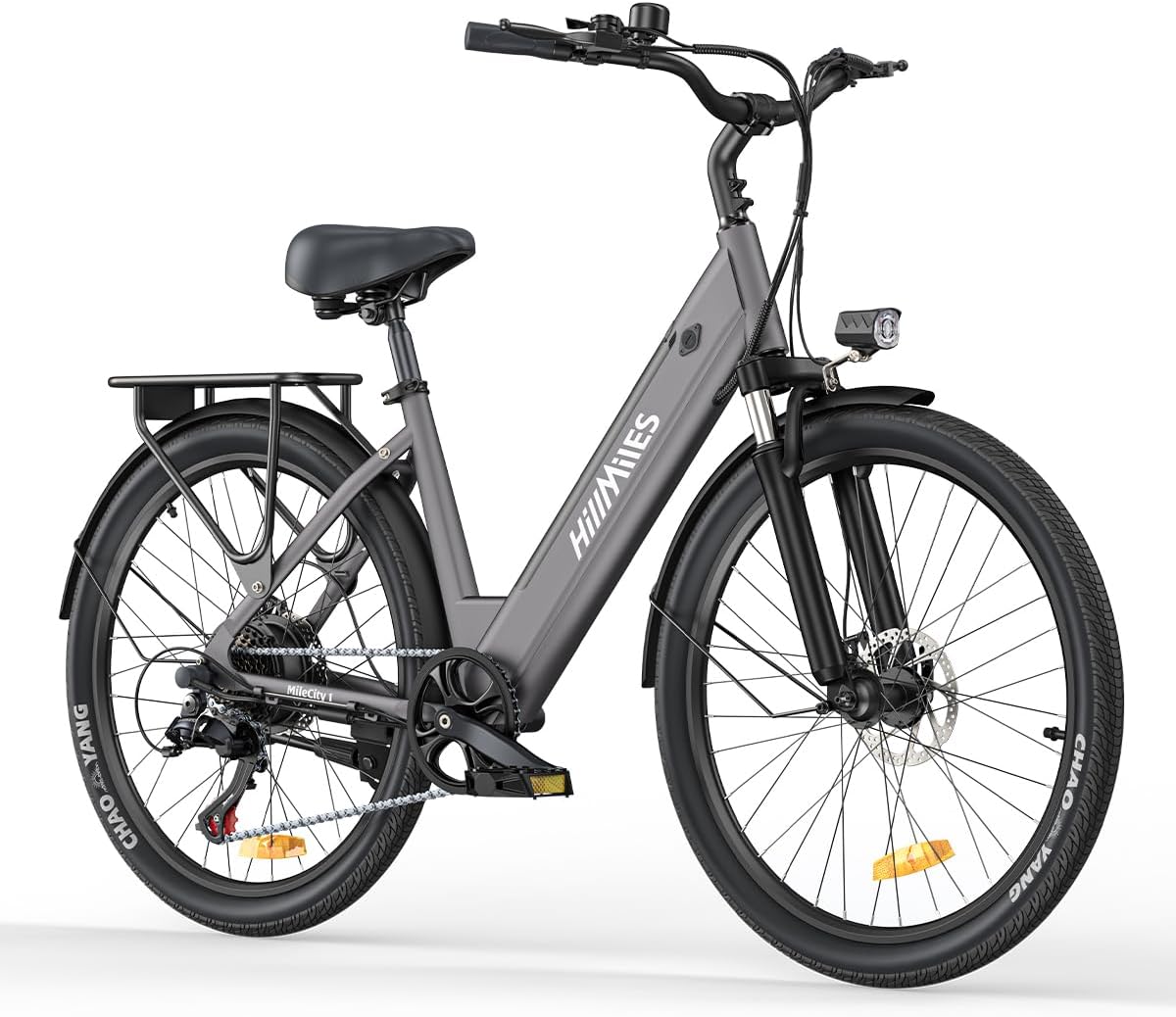 HillMiles MileCity1 - Bici Elettrica Donna 26" HillMiles MileCity1 bici elettrica donna 26 pollici grigia