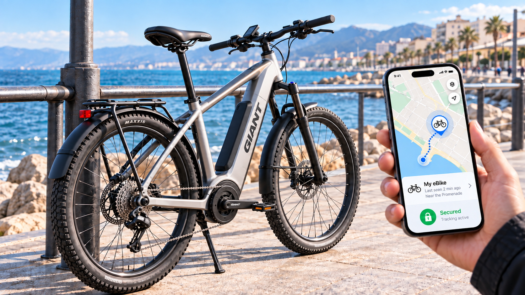 GPS antifurto per bici elettrica con localizzatore nascosto e controllo da smartphone